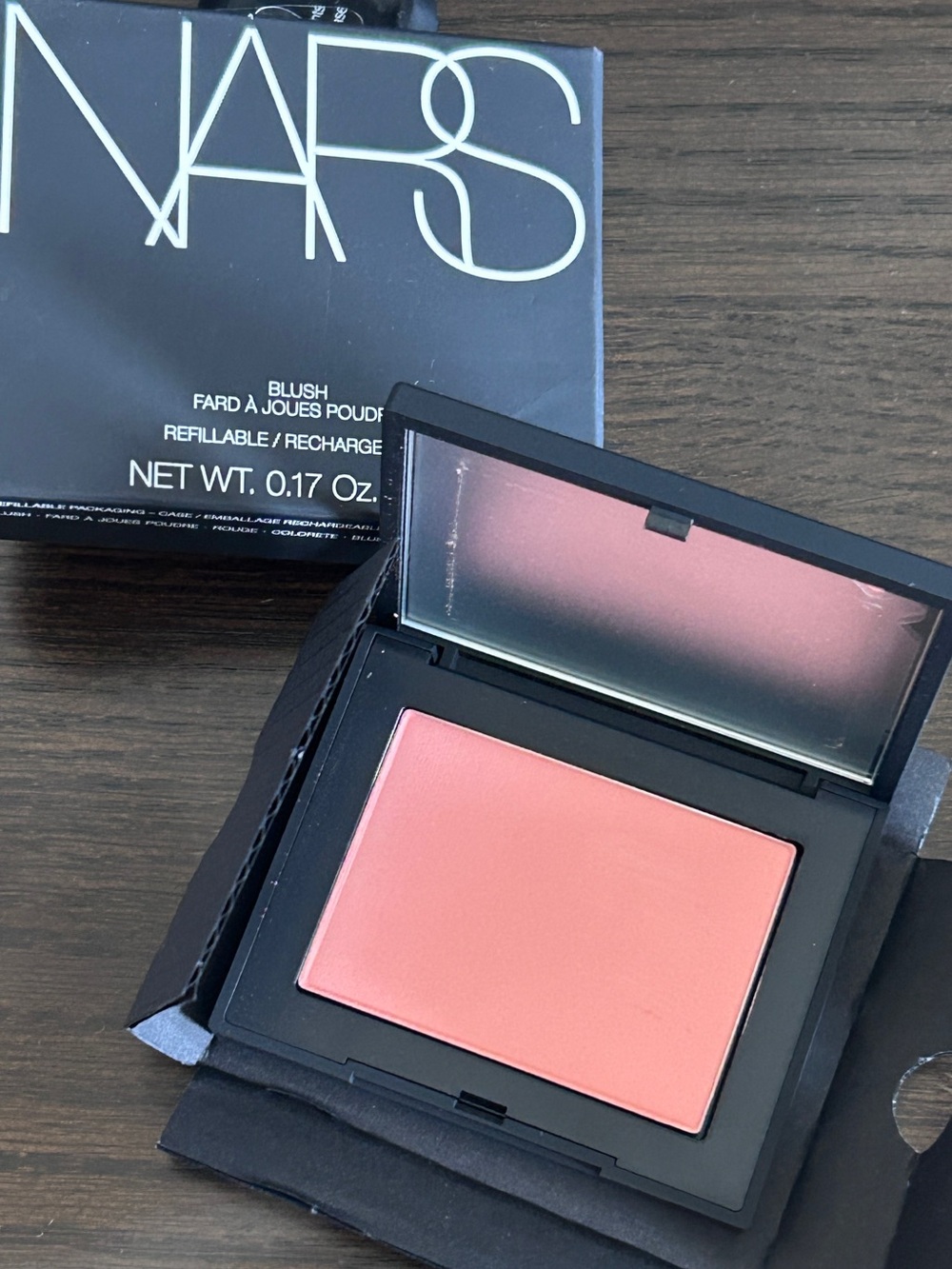 NWT - NARS Coral Pink Blush Titled GINA, Compact - Smooth Buildable Cheek Color